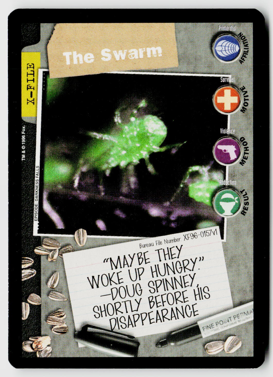 X-Files CCG | Premiere | The Swarm XF96-0157v1 Common
