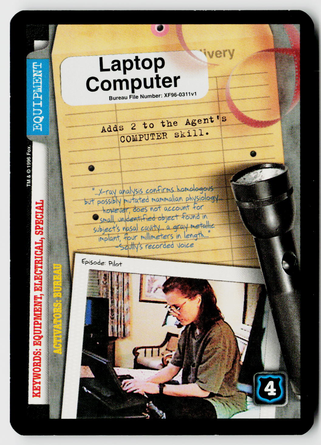 X-Files CCG | Premiere | Laptop Computer XF96-0311v1 Uncommon