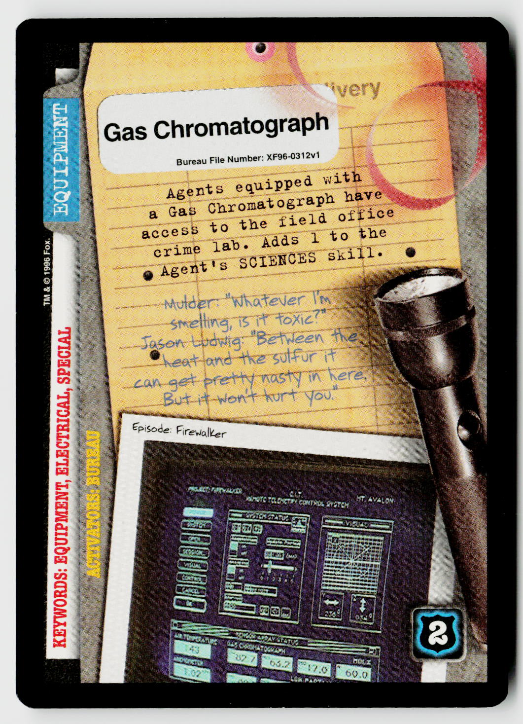 X-Files CCG | Premiere | Gas Chromatograph XF96-0312v1 Common