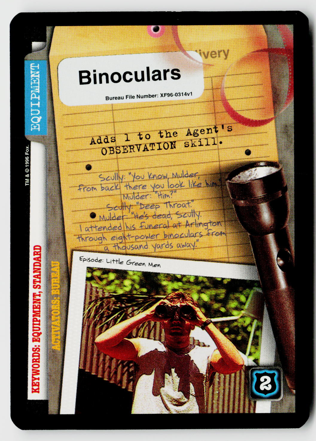 X-Files CCG | Premiere | Binoculars XF96-0314v1 Common