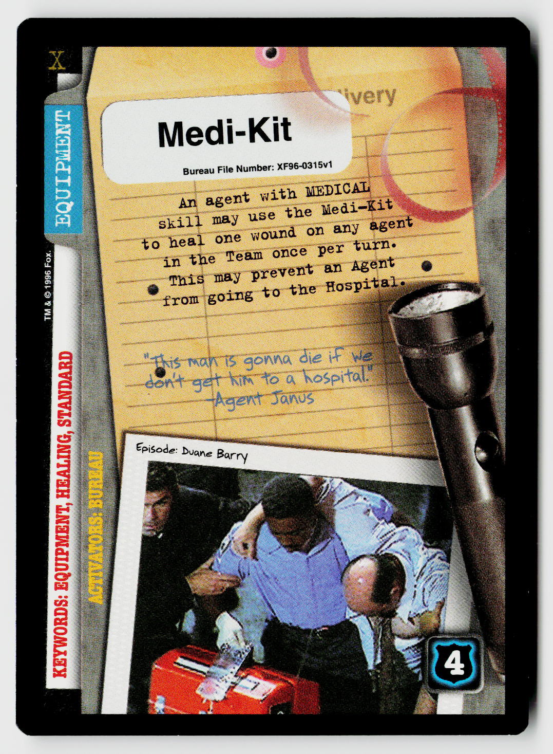 X-Files CCG | Premiere | Medi-Kit XF96-0315v1 Rare