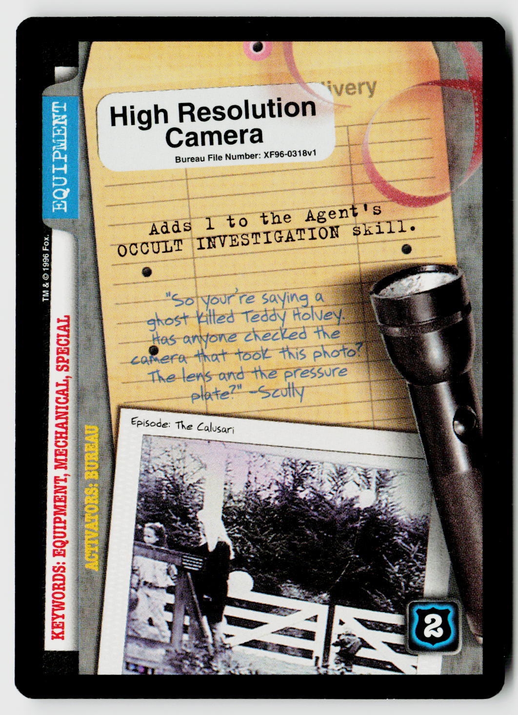 X-Files CCG | Premiere | High Resolution Camera XF96-0318v1 Common