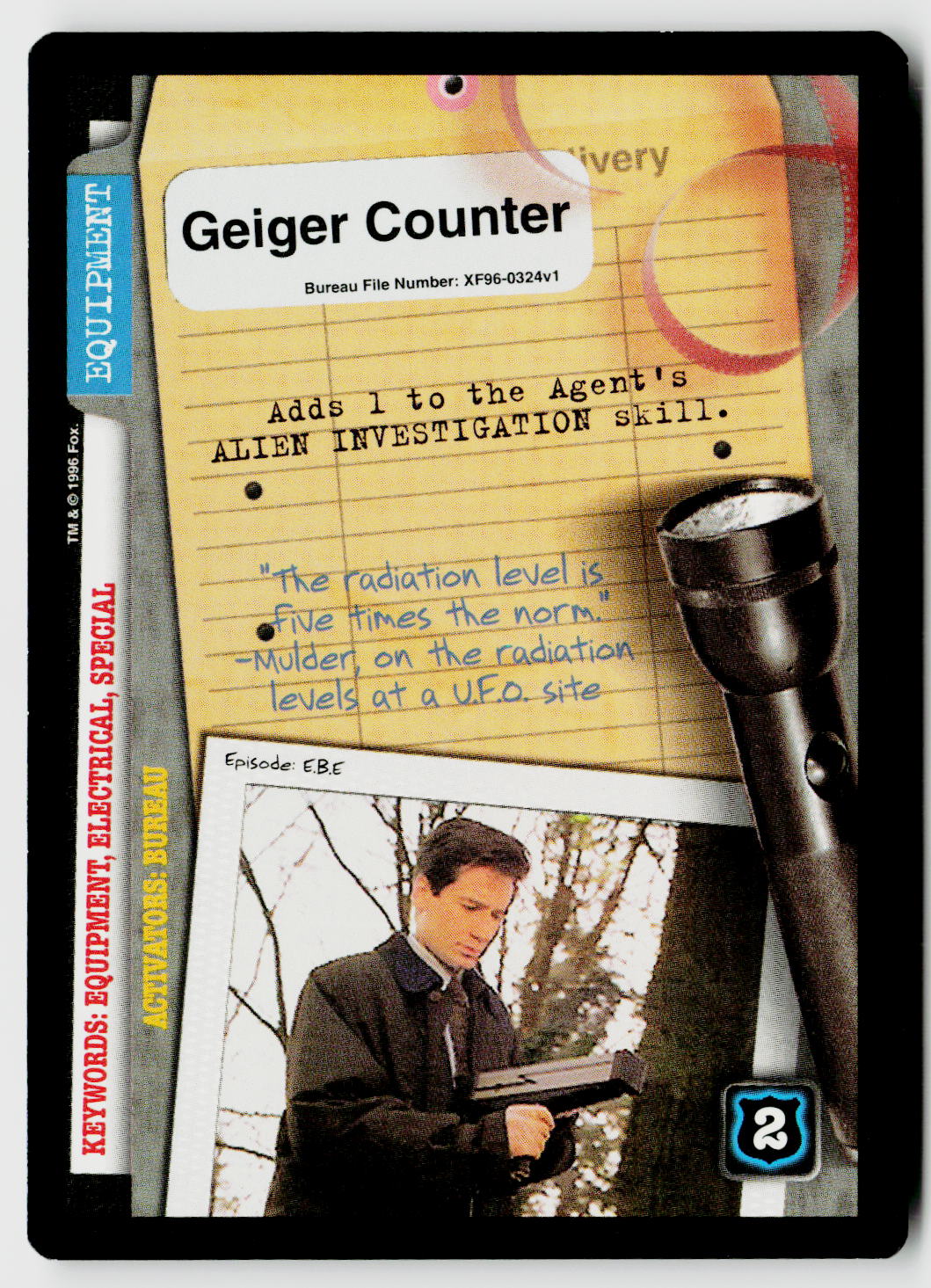 X-Files CCG | Premiere | Geiger Counter XF96-0324v1 Uncommon