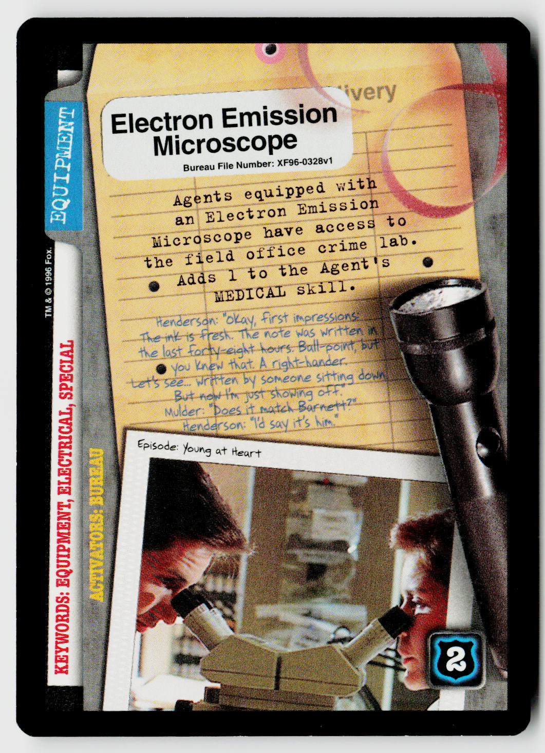 X-Files CCG | Premiere | Electron Emission Microscope XF96-0328v1 Common
