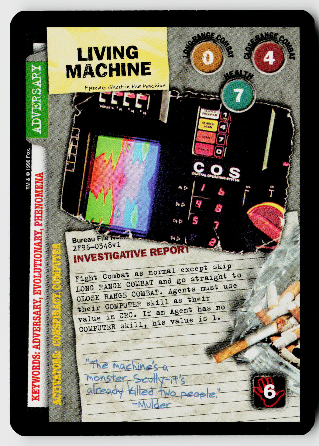 X-Files CCG | Premiere | Living Machine XF96-0348v1 Uncommon