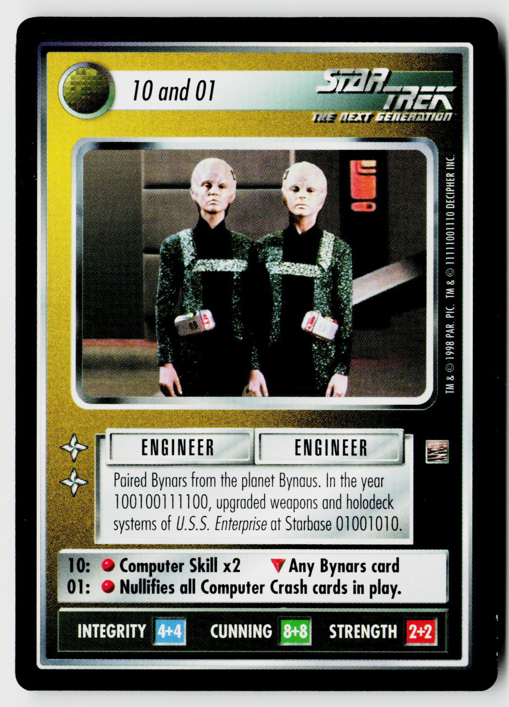 Star Trek The Next Generation CCG | The Dominion | 10 and 01 | Rare