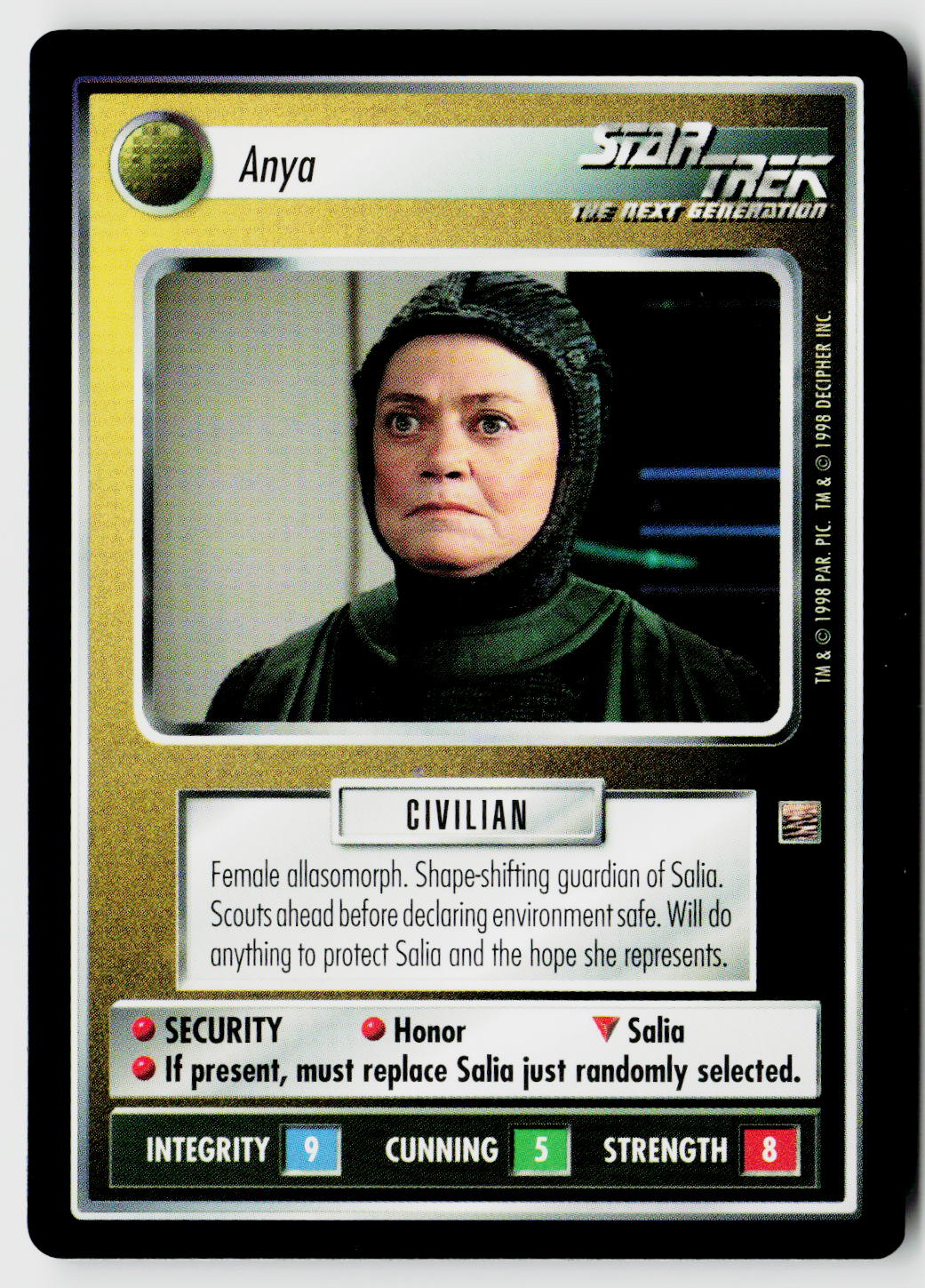 Star Trek The Next Generation CCG | The Dominion | Anya | Uncommon