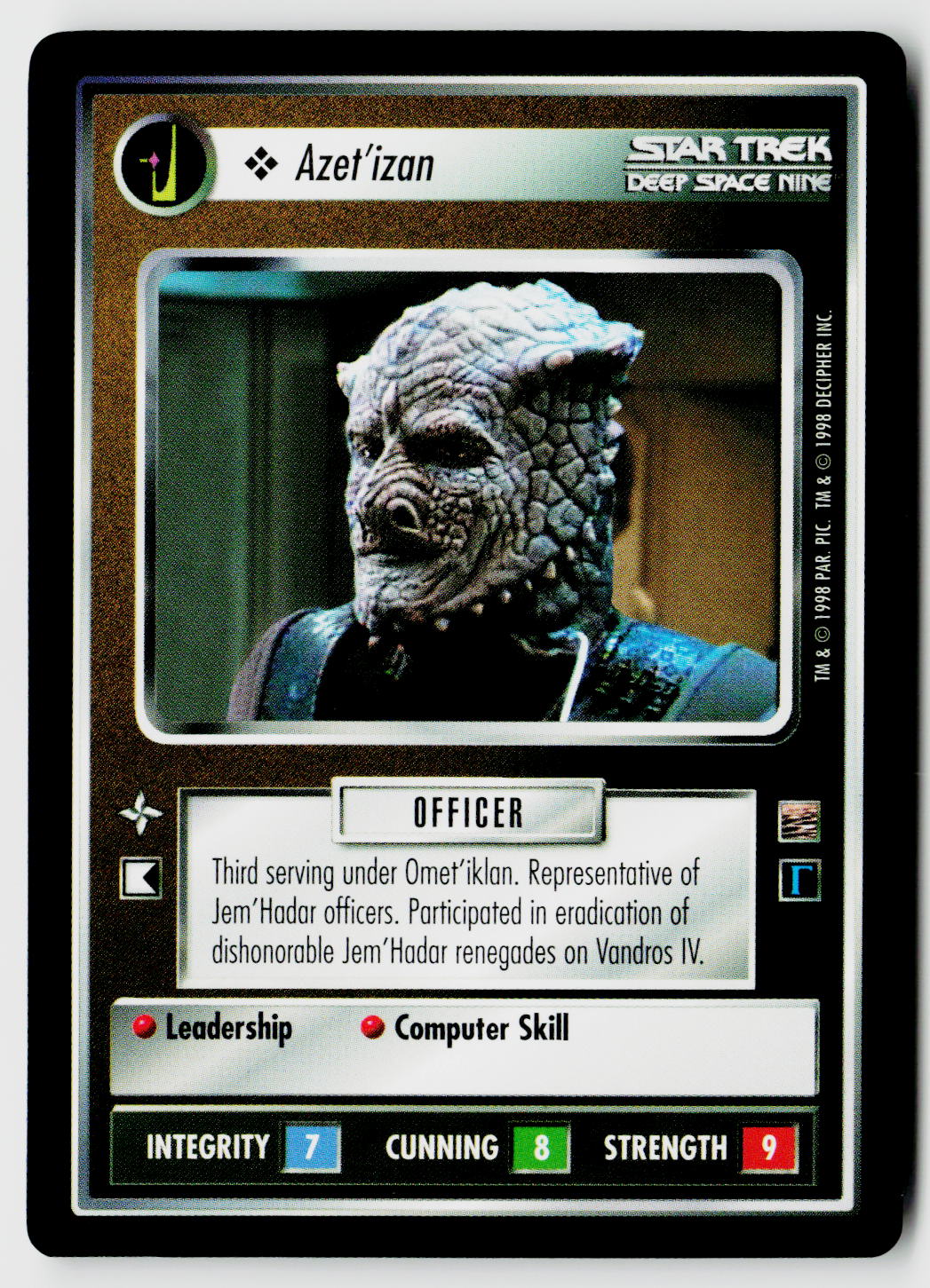 Star Trek The Next Generation CCG | The Dominion | Azet'izan | Common