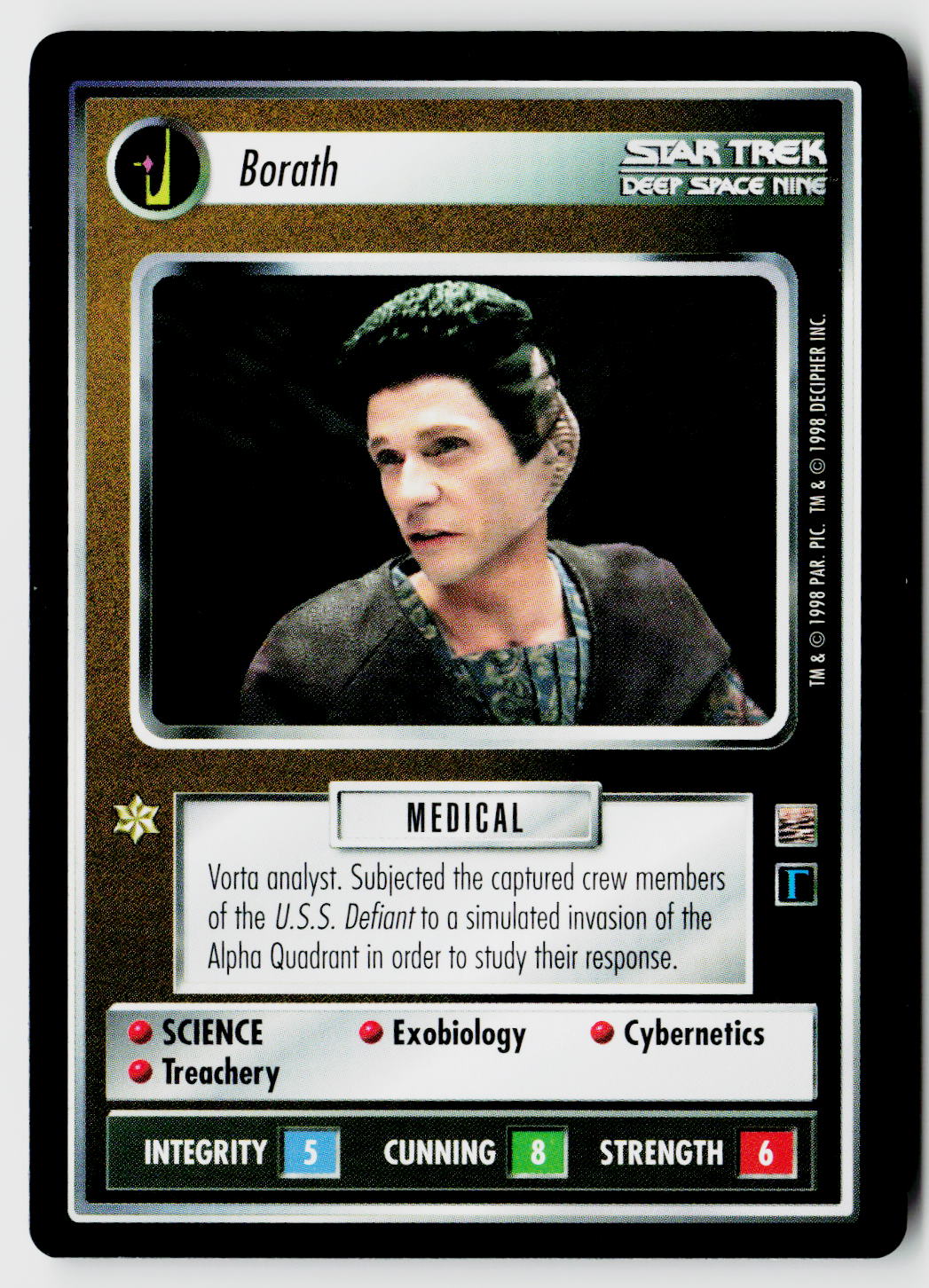 Star Trek The Next Generation CCG | The Dominion | Borath | Rare