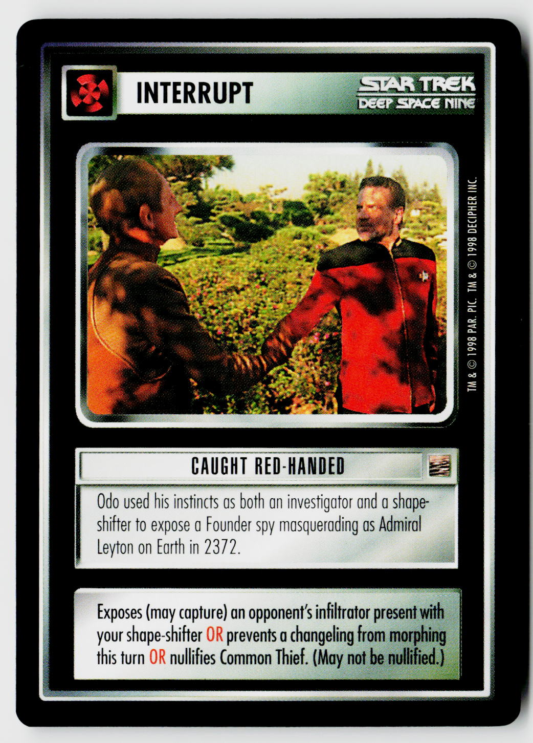 Star Trek The Next Generation CCG | The Dominion | Caught Red-Handed | Common