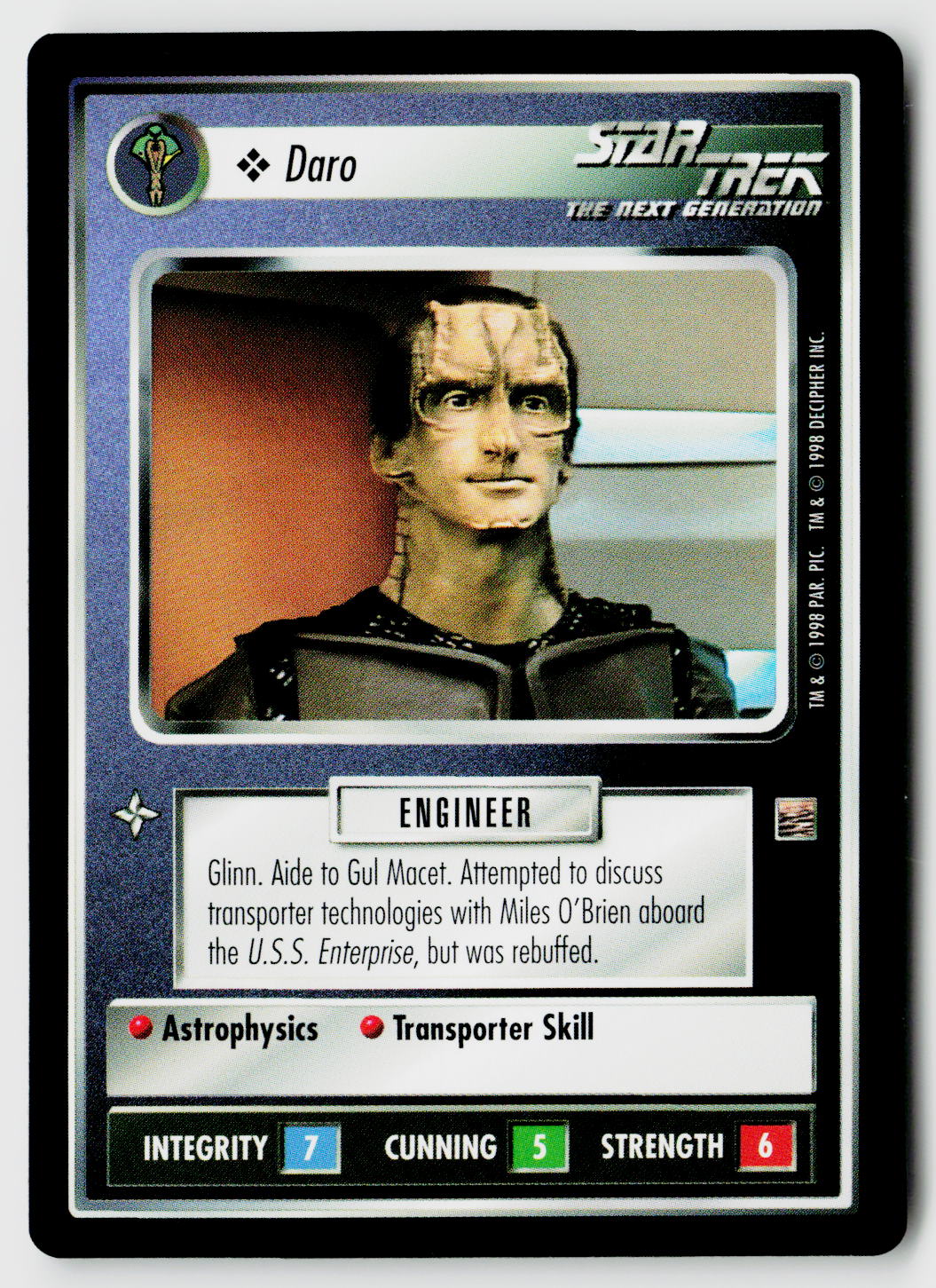 Star Trek The Next Generation CCG | The Dominion | Daro | Uncommon