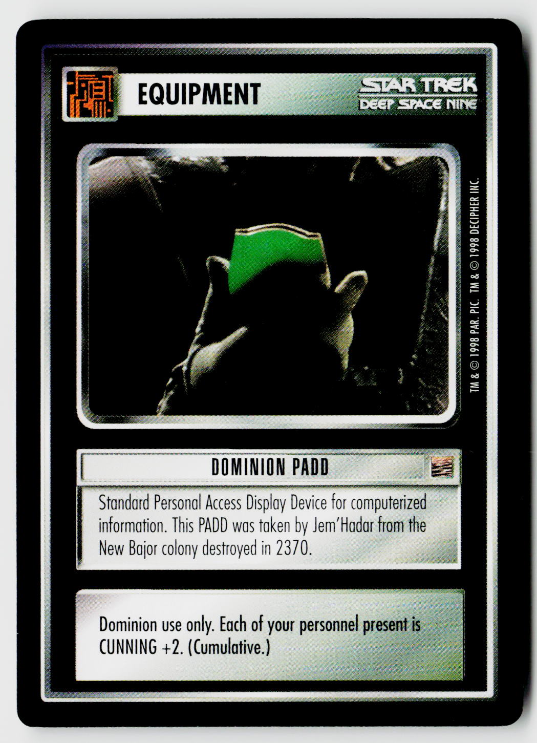 Star Trek The Next Generation CCG | The Dominion | Dominion PADD | Common