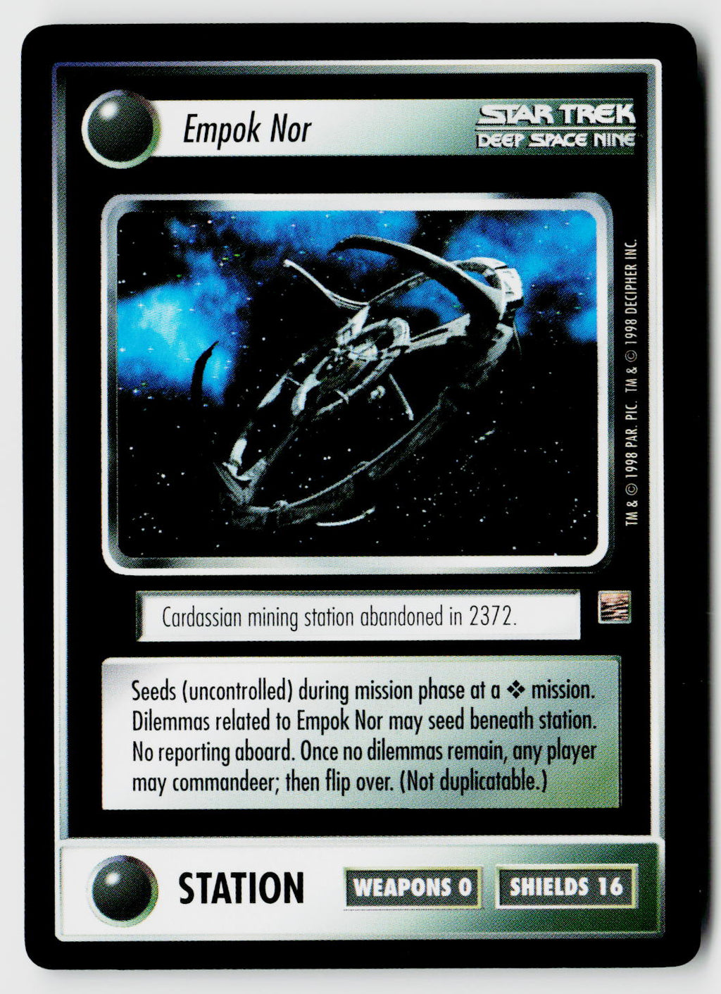 Star Trek The Next Generation CCG | The Dominion | Empok Nor | Rare