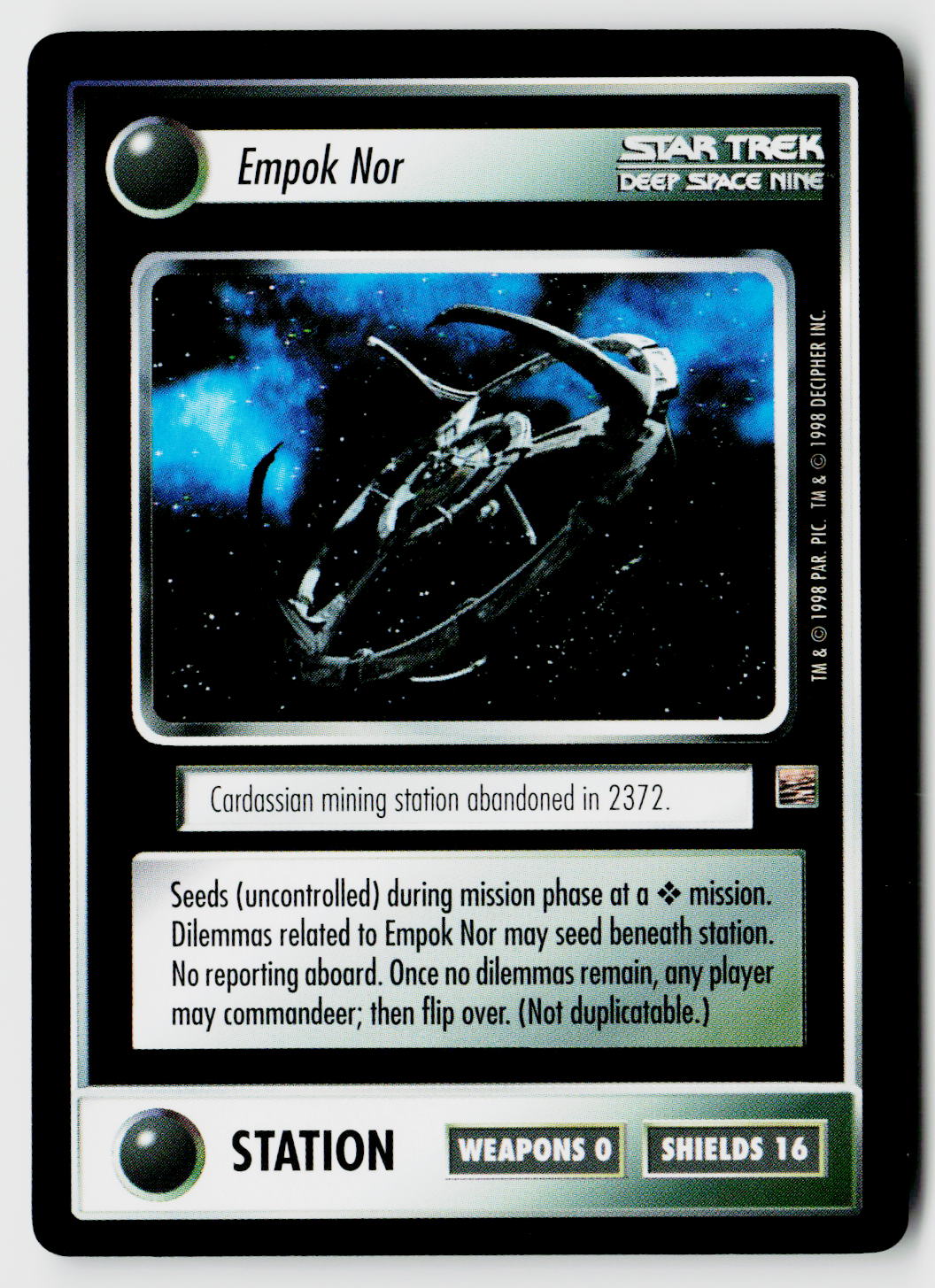Star Trek The Next Generation CCG | The Dominion | Empok Nor | Rare