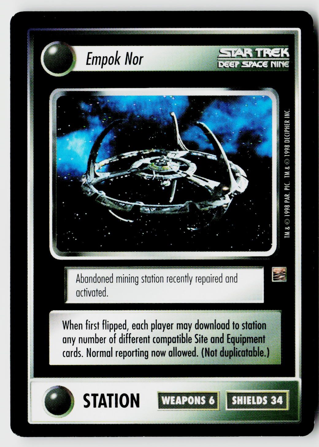 Star Trek The Next Generation CCG | The Dominion | Empok Nor | Rare