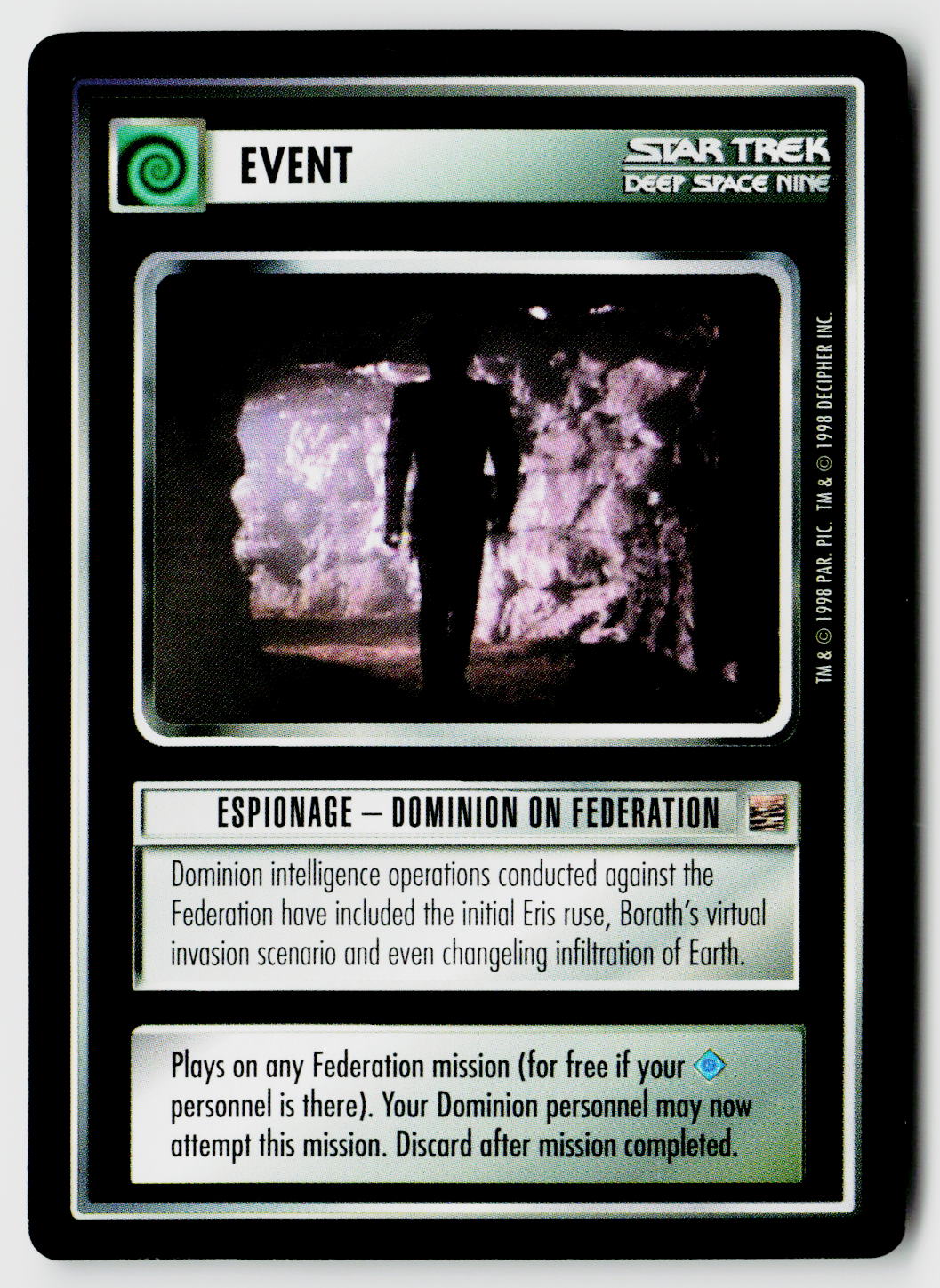 Star Trek The Next Generation CCG | The Dominion | Espionage: Dominion on Federation | Common
