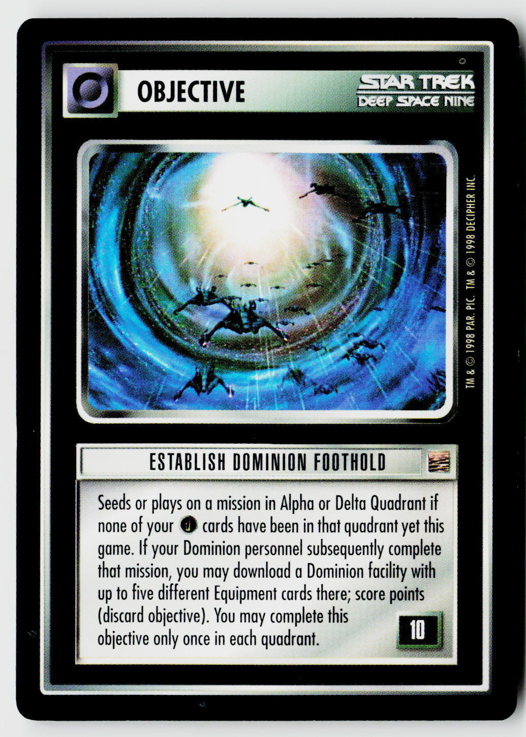 Star Trek The Next Generation CCG | The Dominion | Establish Dominion Foothold | Uncommon