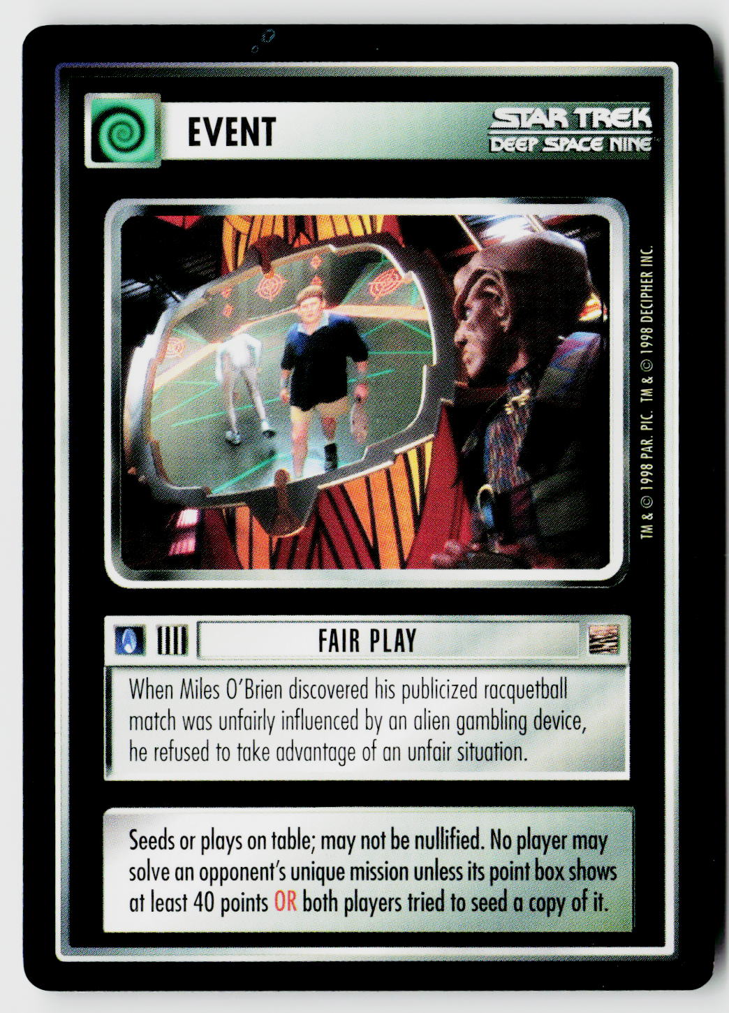 Star Trek The Next Generation CCG | The Dominion | Fair Play | Uncommon