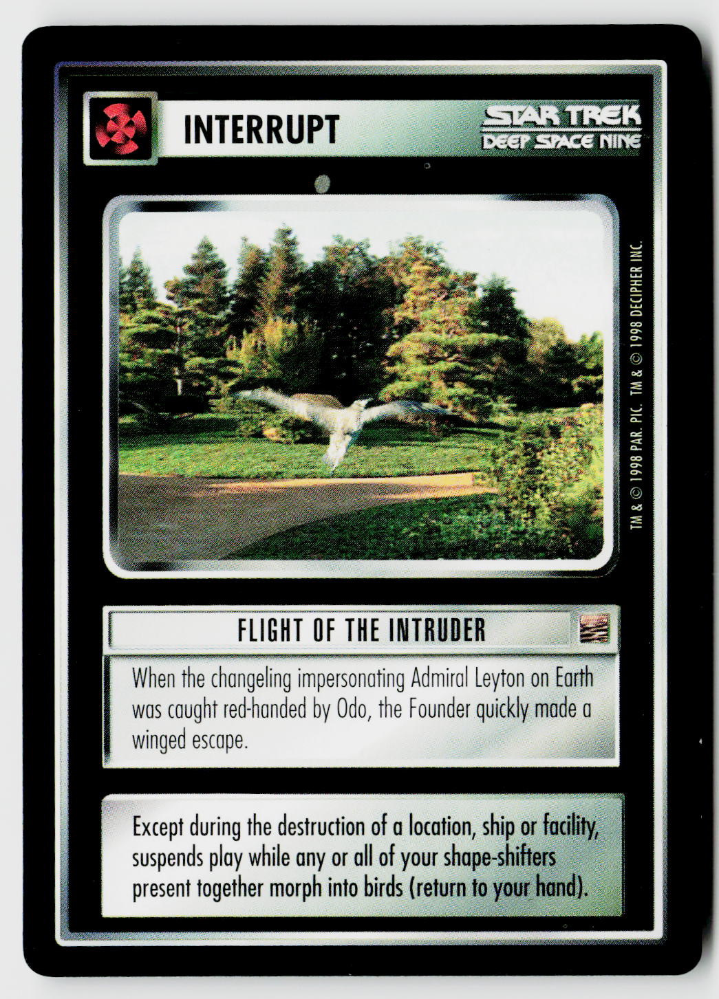 Star Trek The Next Generation CCG | The Dominion | Flight of the Intruder | Uncommon