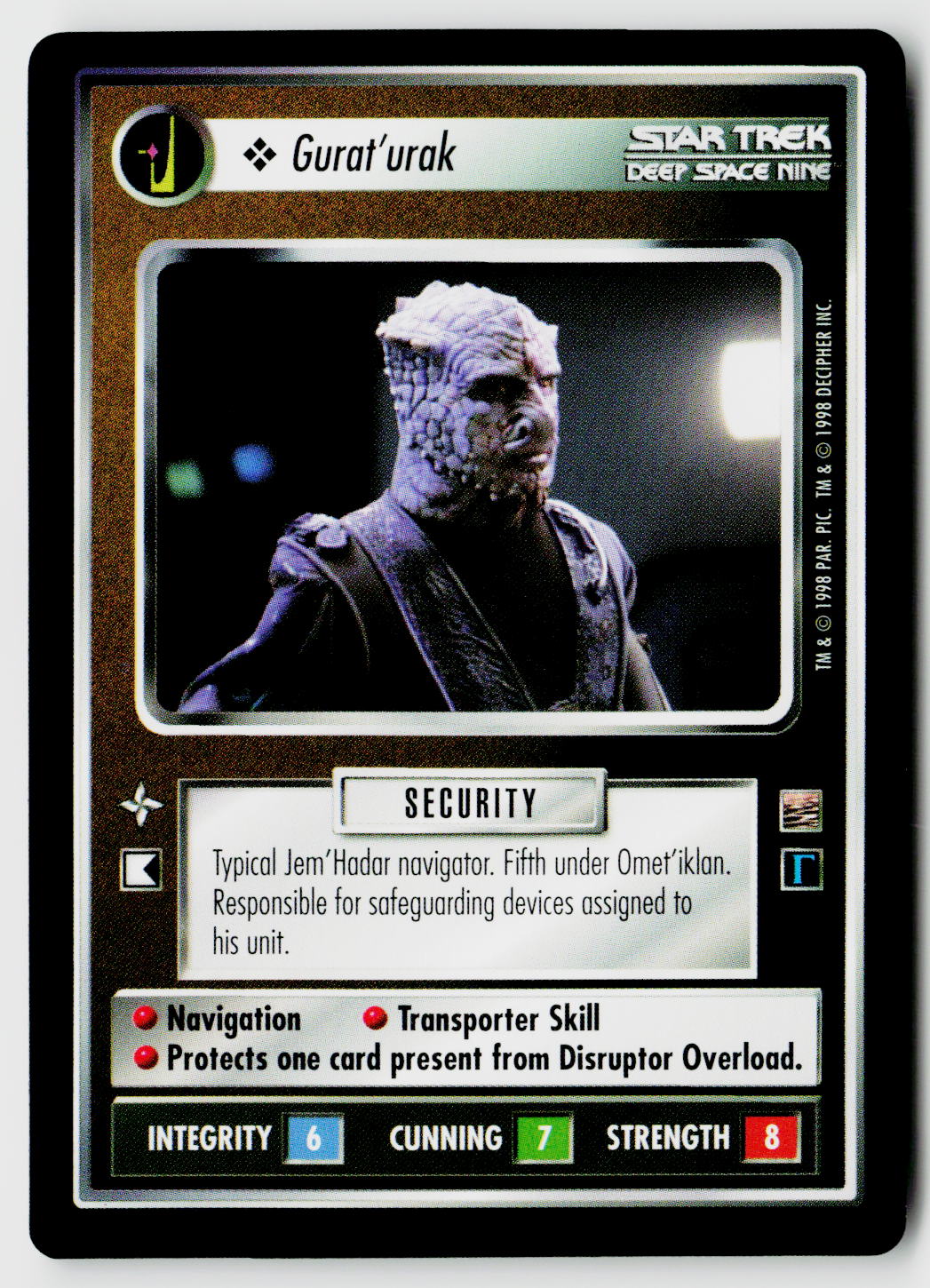 Star Trek The Next Generation CCG | The Dominion | Gurat'urak | Common