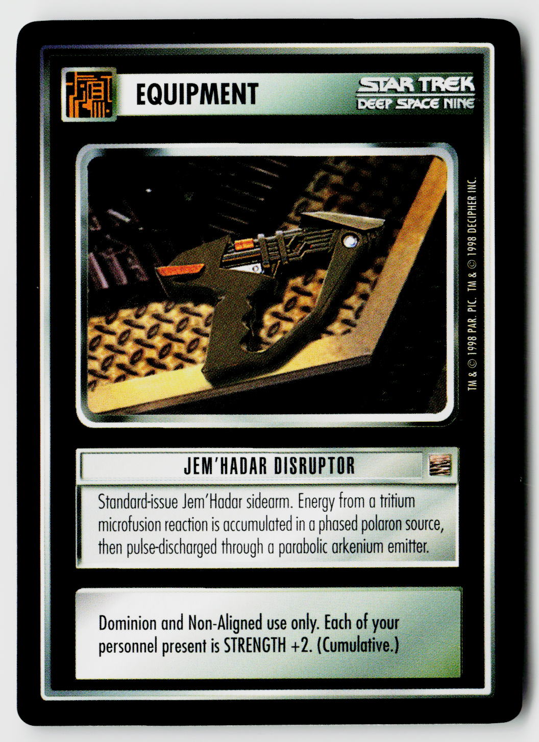Star Trek The Next Generation CCG | The Dominion | Jem'Hadar Disruptor | Common