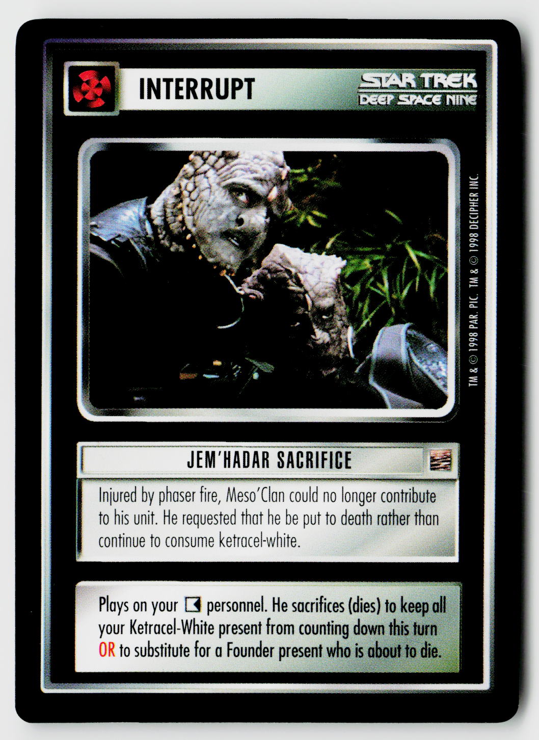 Star Trek The Next Generation CCG | The Dominion | Jem'Hadar Sacrifice | Common