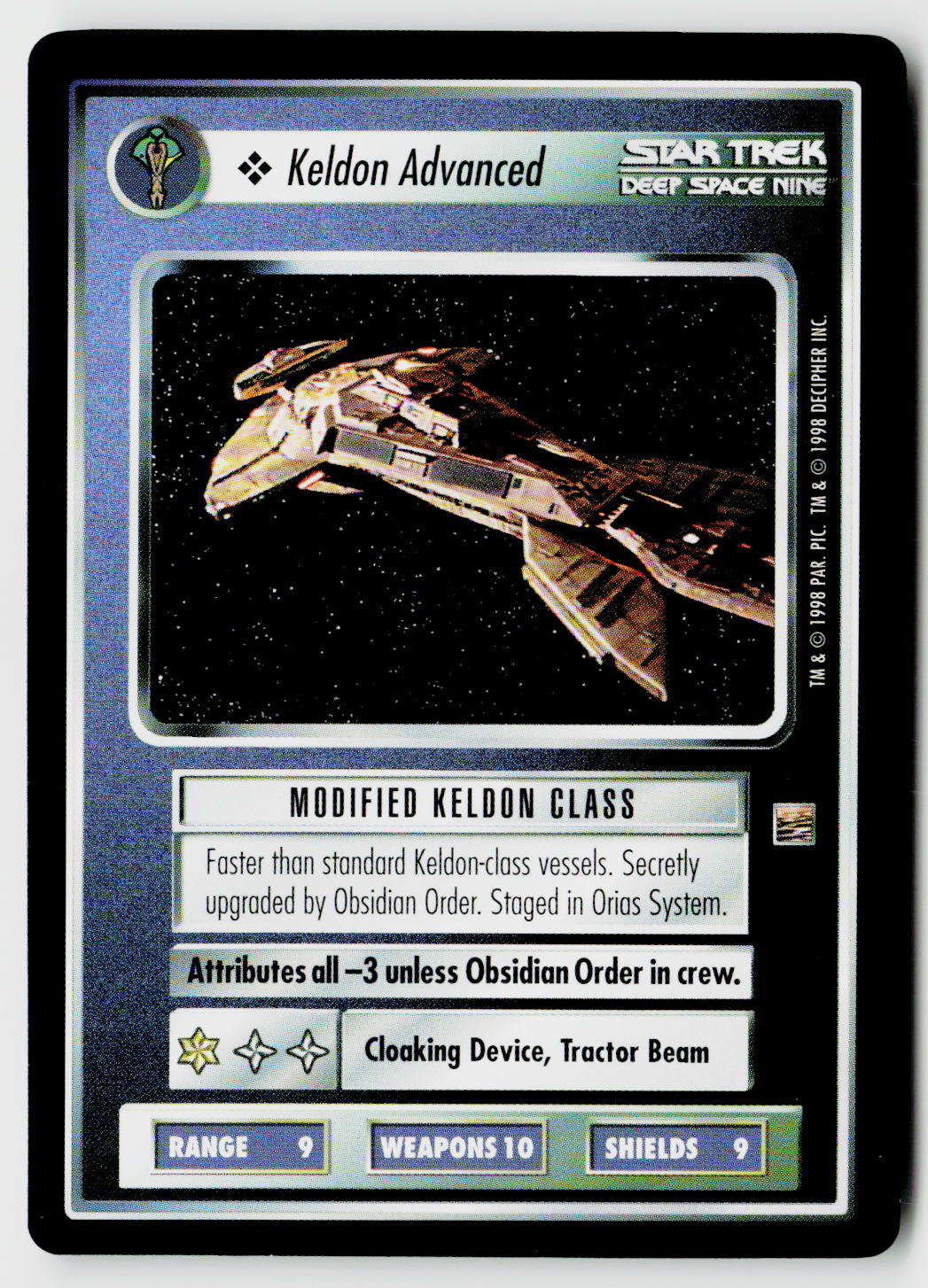 Star Trek The Next Generation CCG | The Dominion | Keldon Advanced | Rare