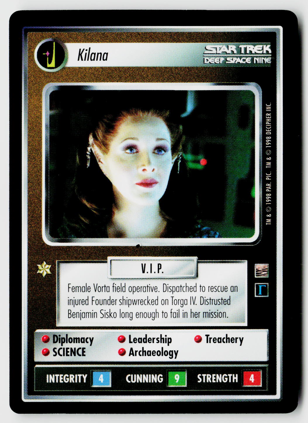 Star Trek The Next Generation CCG | The Dominion | Kilana | Rare