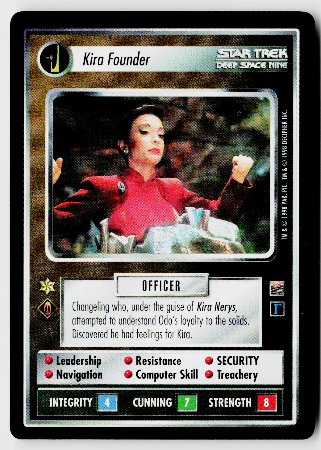 Star Trek The Next Generation CCG | The Dominion | Kira Founder | Rare