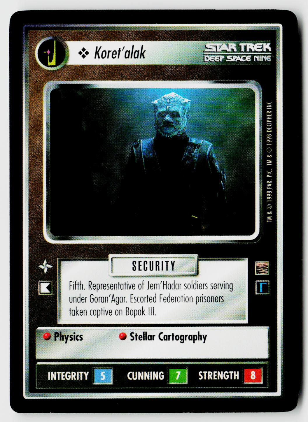 Star Trek The Next Generation CCG | The Dominion | Koret'alak | Common