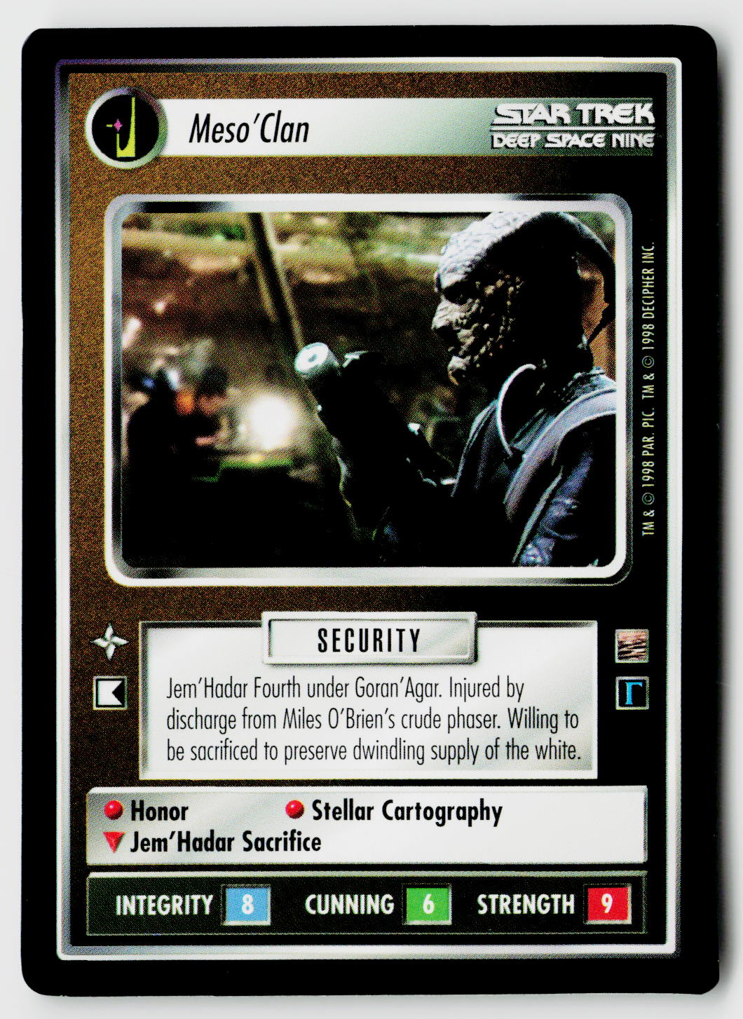 Star Trek The Next Generation CCG | The Dominion | Meso'Clan | Uncommon