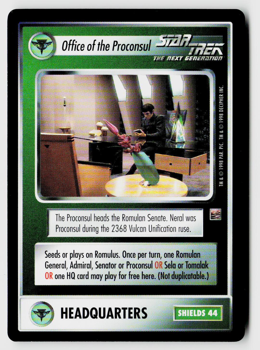 Star Trek The Next Generation CCG | The Dominion | Office of the Proconsul | Rare