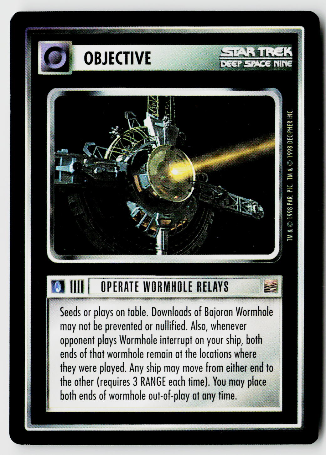 Star Trek The Next Generation CCG | The Dominion | Operate Wormhole Relays | Uncommon