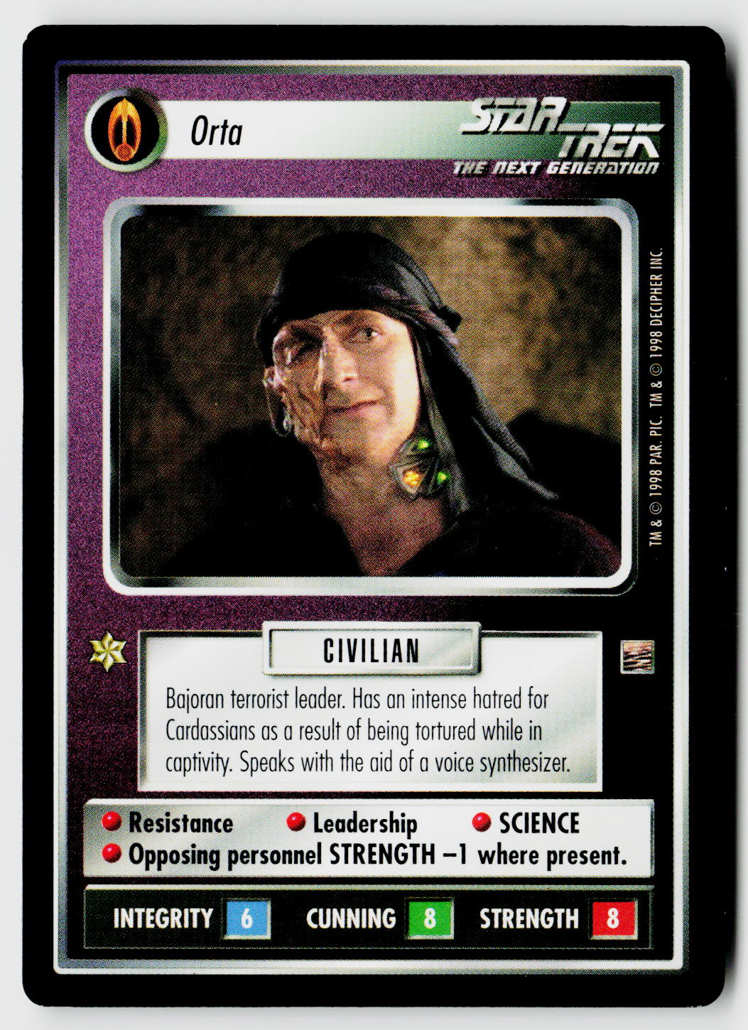 Star Trek The Next Generation CCG | The Dominion | Orta | Uncommon