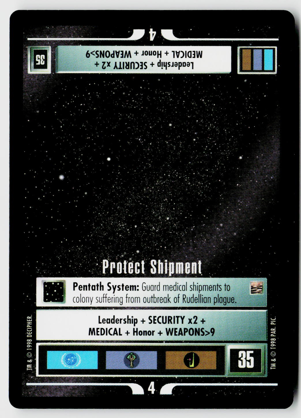 Star Trek The Next Generation CCG | The Dominion | Protect Shipment | Uncommon