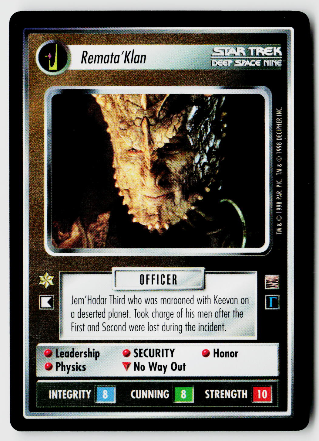 Star Trek The Next Generation CCG | The Dominion | Remata'Klan | Rare