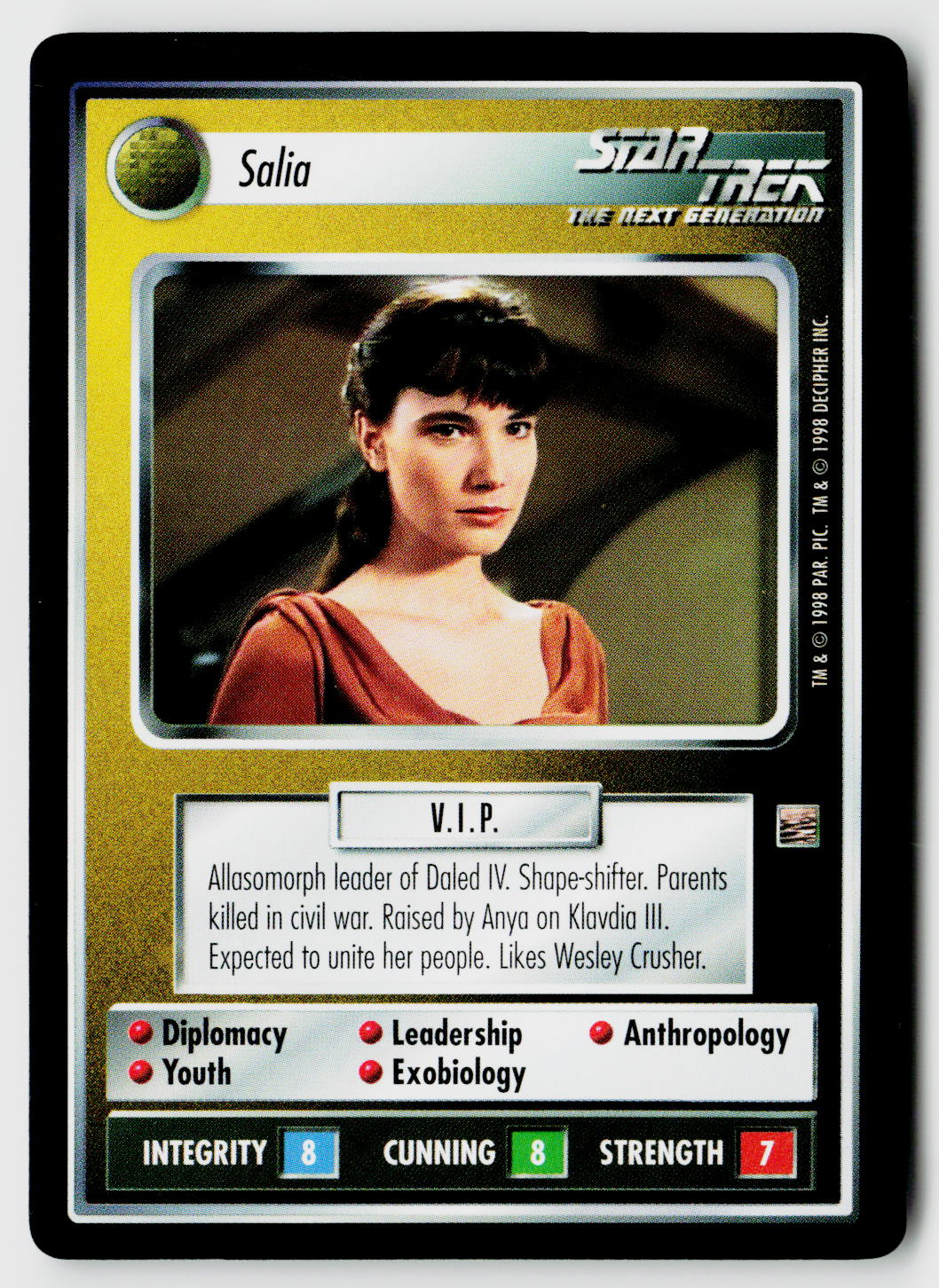 Star Trek The Next Generation CCG | The Dominion | Salia | Rare