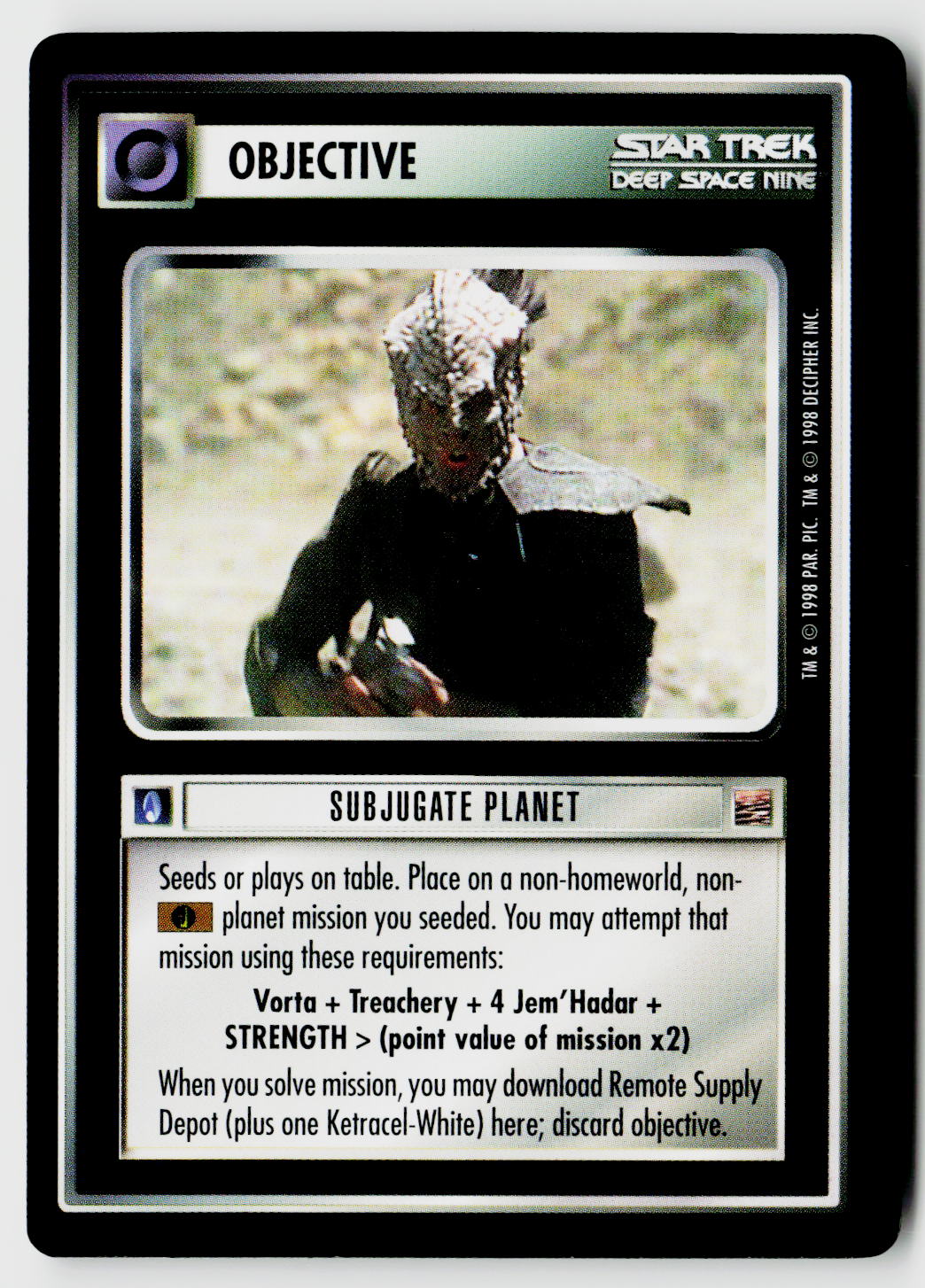 Star Trek The Next Generation CCG | The Dominion | Subjugate Planet | Common