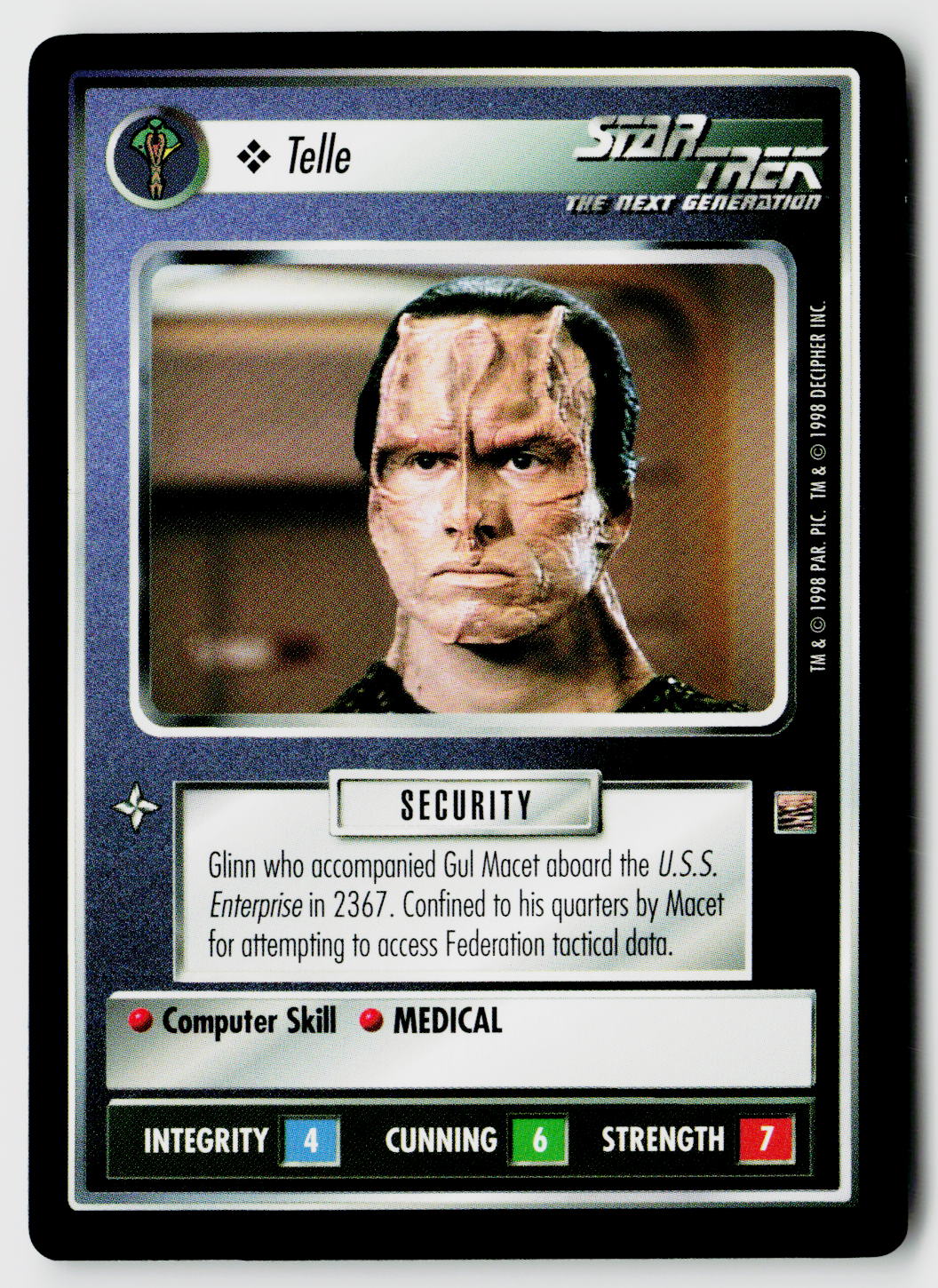 Star Trek The Next Generation CCG | The Dominion | Telle | Common