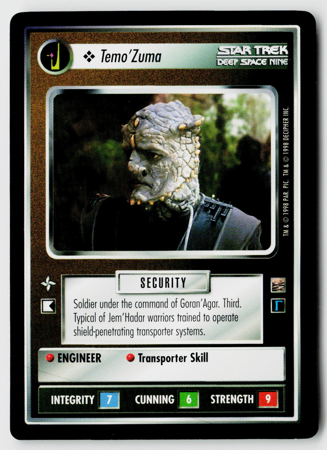 Star Trek The Next Generation CCG | The Dominion | Temo'Zuma | Common
