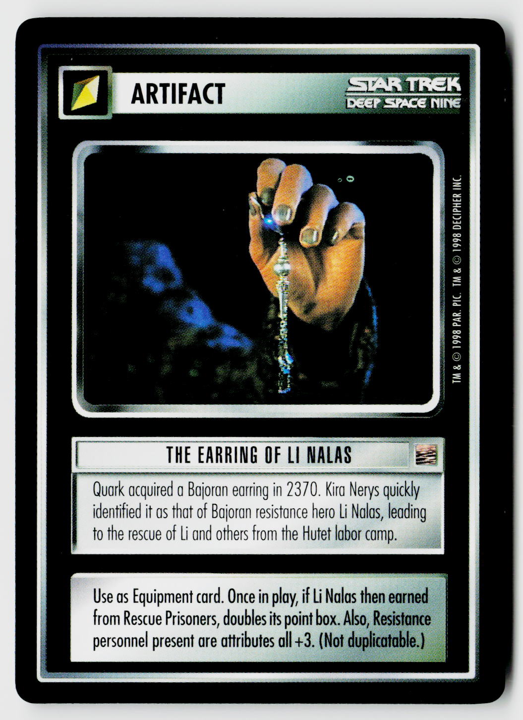 Star Trek The Next Generation CCG | The Dominion | The Earring of Li Nalas | Rare