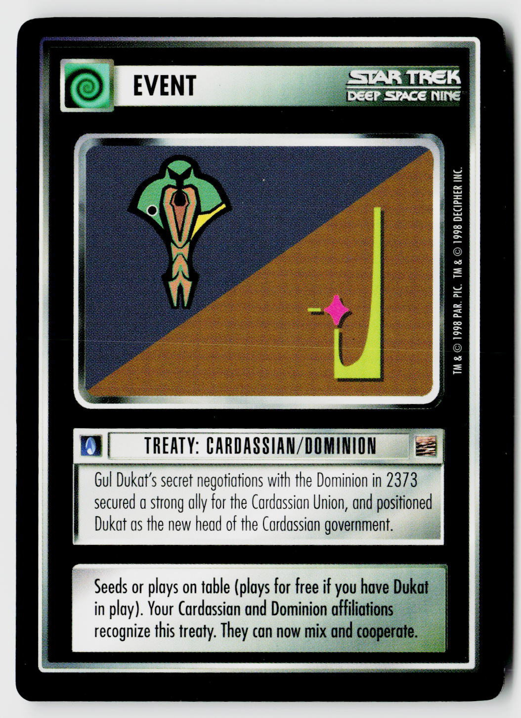 Star Trek The Next Generation CCG | The Dominion | Treaty: Cardassian/Dominion | Common