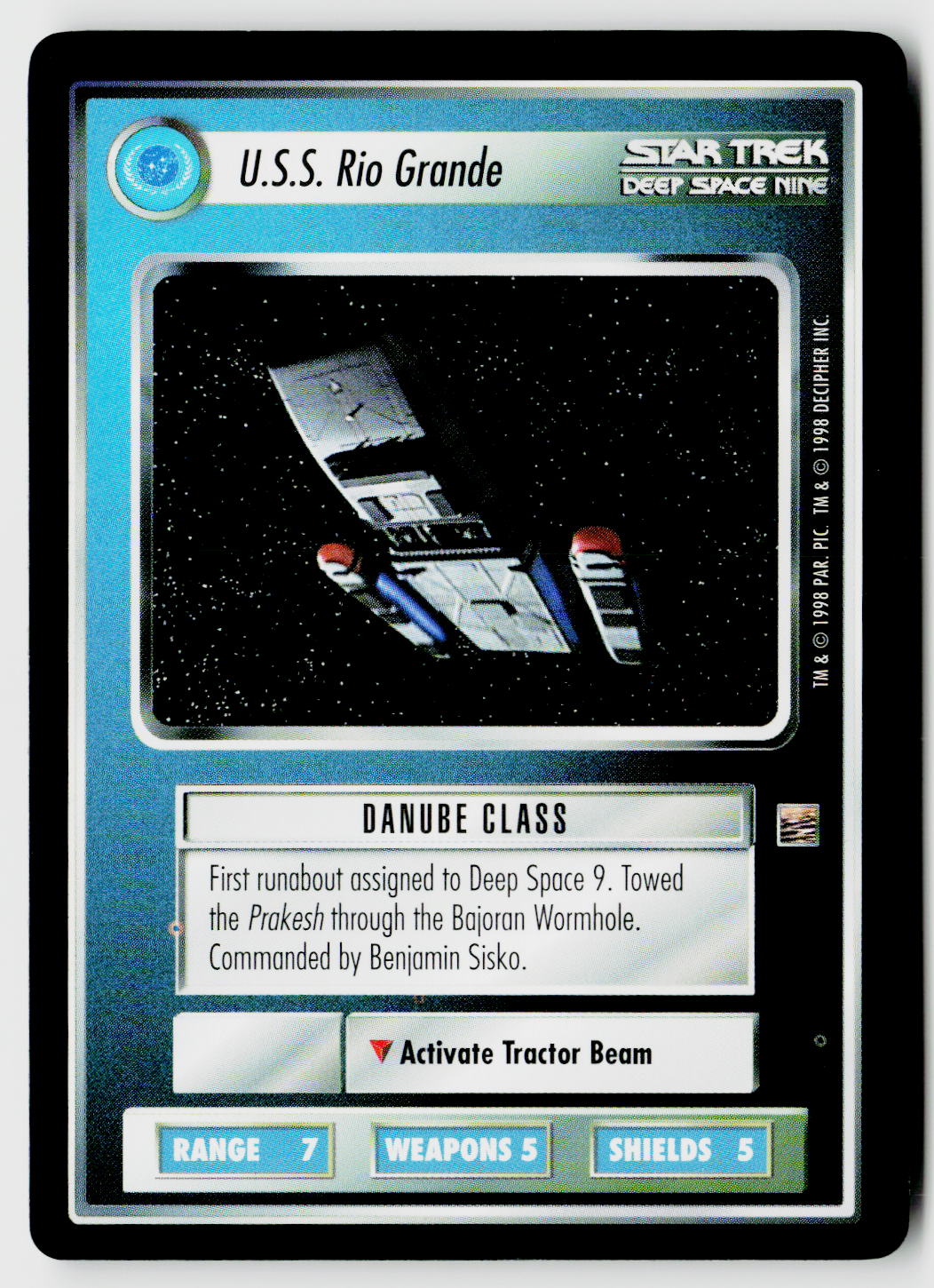 Star Trek The Next Generation CCG | The Dominion | U.S.S. Rio Grande | Rare