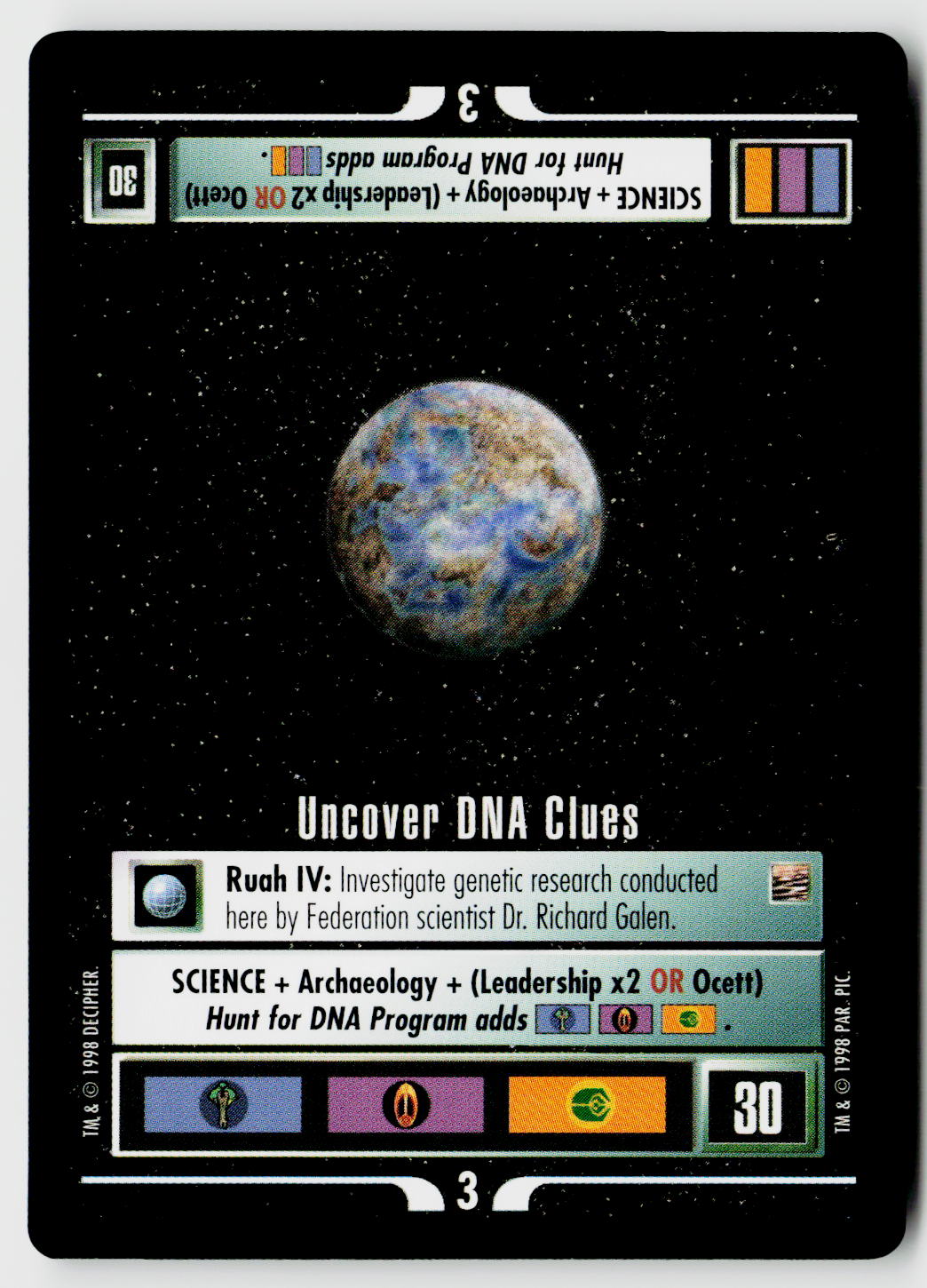 Star Trek The Next Generation CCG | The Dominion | Uncover DNA Clues | Uncommon