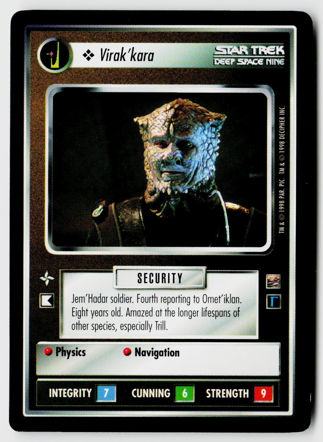 Star Trek The Next Generation CCG | The Dominion | Virak'kara | Common
