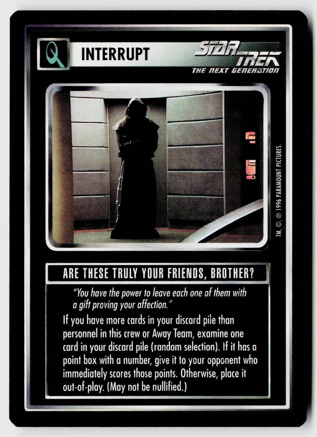 Star Trek The Next Generation CCG | Q Continuum | Are These Truly Your Friends, Brother? | Common