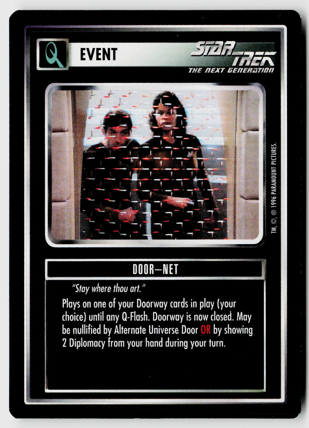 Star Trek The Next Generation CCG | Q Continuum | Door-Net | Common