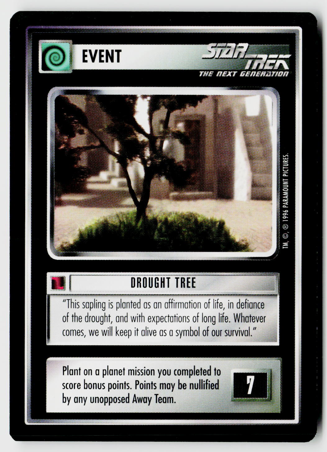 Star Trek The Next Generation CCG | Q Continuum | Drought Tree | Common