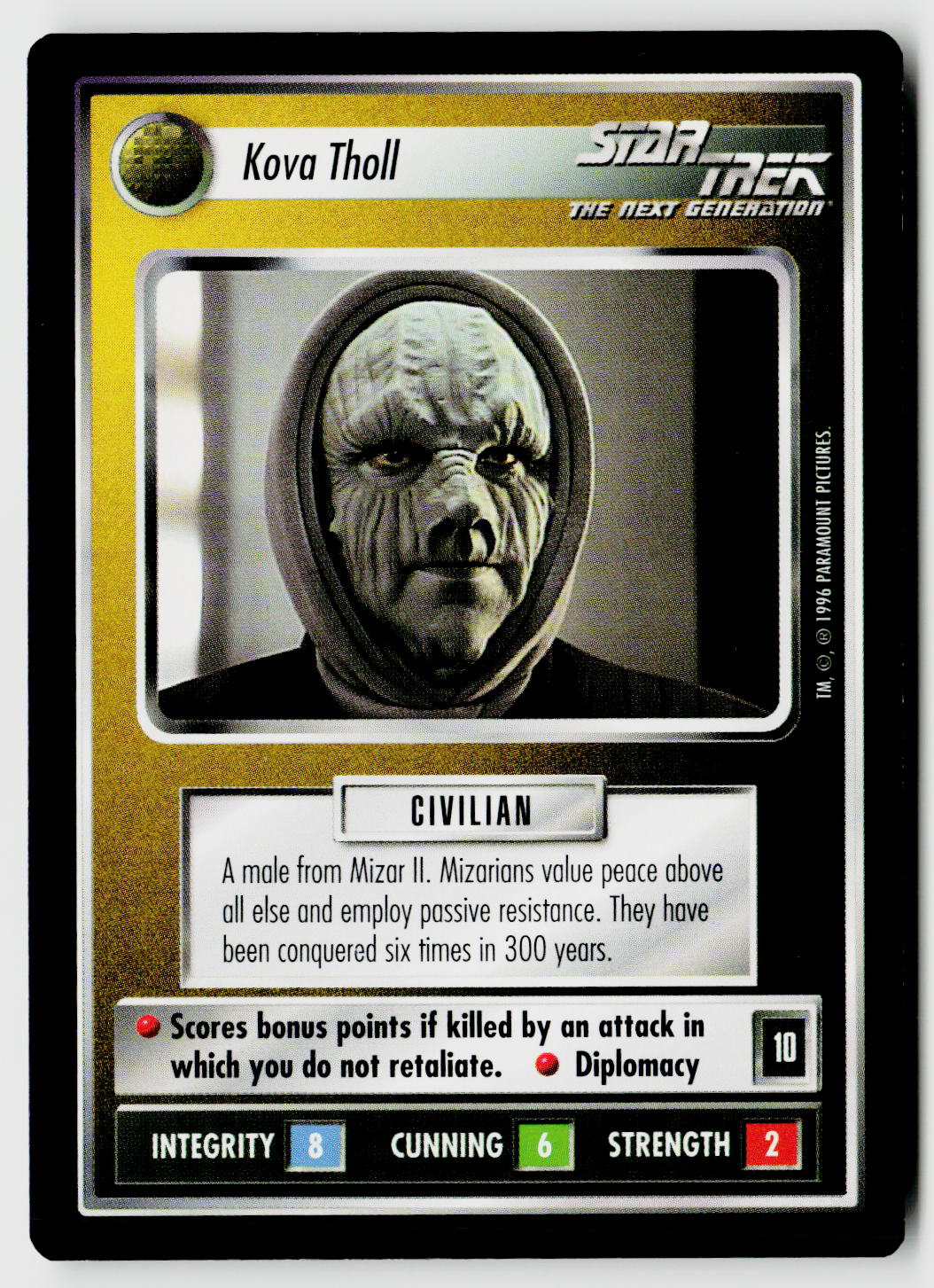 Star Trek The Next Generation CCG | Q Continuum | Kova Tholl | Uncommon