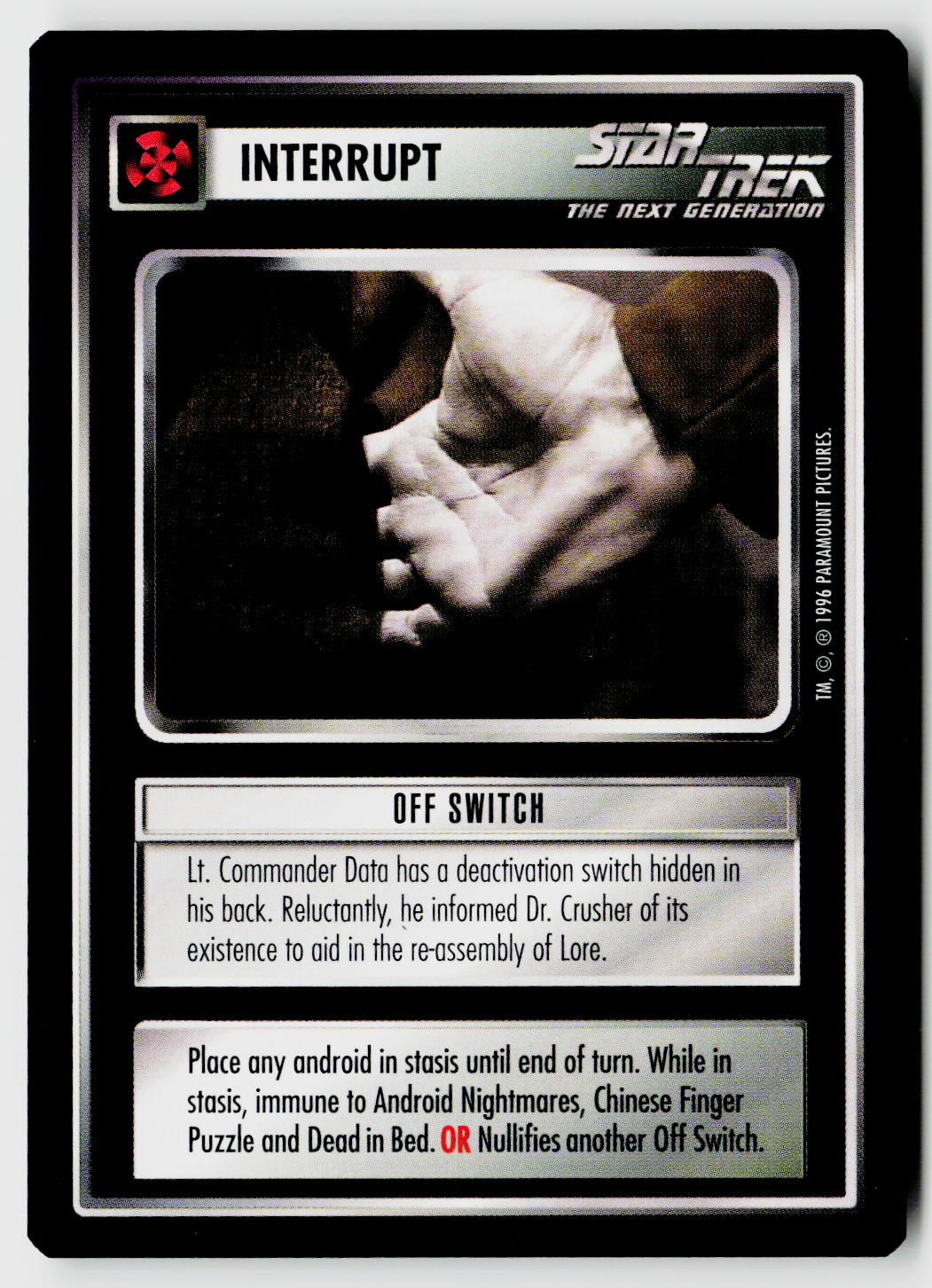 Star Trek The Next Generation CCG | Q Continuum | Off Switch | Common